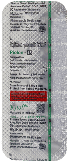 Piolon 15 Tablet 10